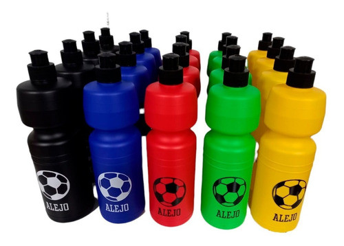 15 Botellas Pelota Futbol Plasticas Souvenirs 750cc 0