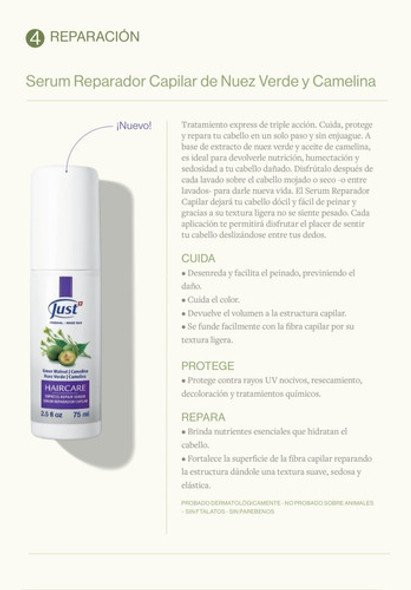 Haircare Serum Reparador Capilar Express Just 75ml 1