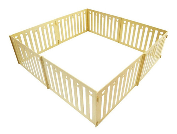 Pelotero Corralito Corral 2x2mt Madera 60cm Alto Extensible 0