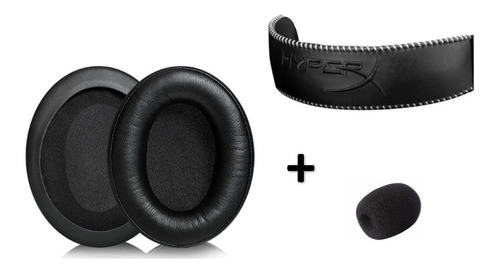Kit Almofada + Headband + Espuma Mic Headset Hyperx Cloud 2 0