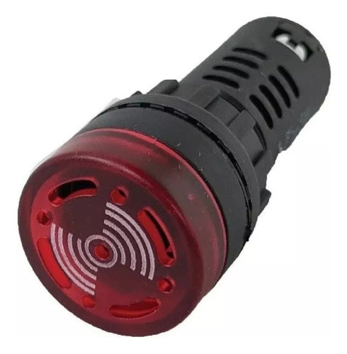 Buzzer Indicador Sonoro C/ Luz 220v Ac Ojo De Buey 22mm Htec 0