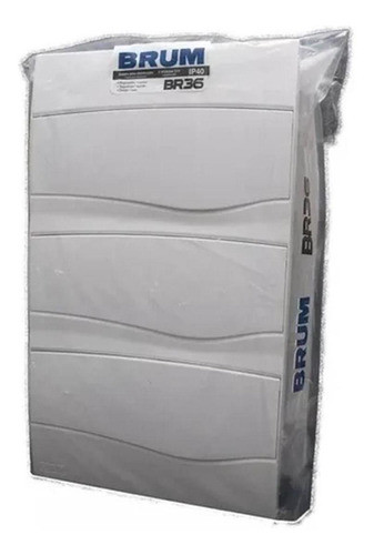 Centro Pvc Embutir 36 Disjuntores Padrão Din Branco Brum 1