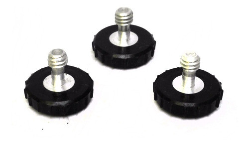 3 Tornillos Rosca 1/4 Macho Para Camara 0