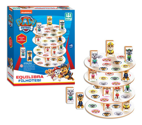 Jogo Equilibra Filhotes Patrulha Canina Nig 0