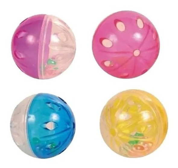 Juguete Gatos Set Sonajero Cascabel Mascotas 4 Unidades 1