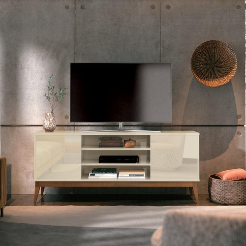 Rack Titan 3 Prateleiras Off White 741130 Edn Móveis 1