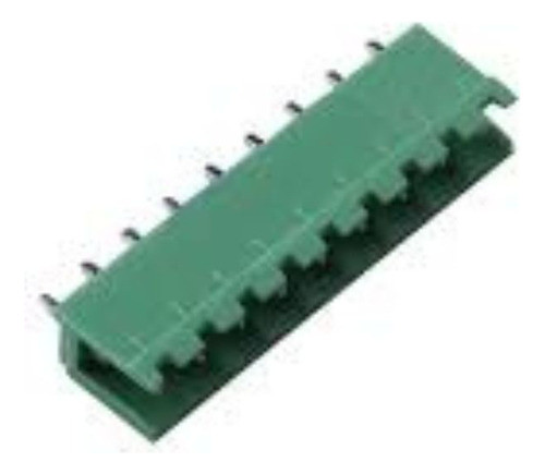 50x Borne 9 Vias Macho Aberto Passo 5.08mm 180º 0