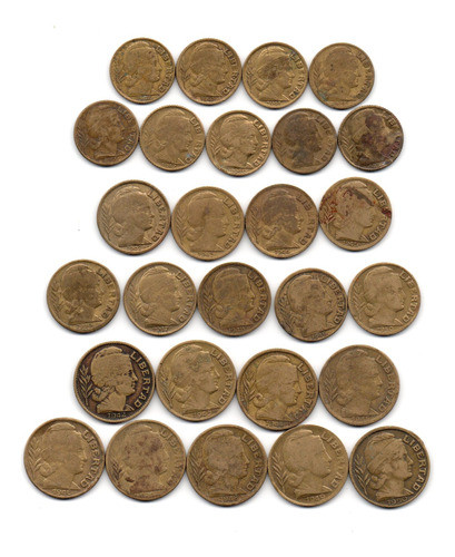 Argentina Toritos 5, 10 Y 20 Centavos 1942-50 Serie Completa 0