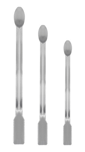 Espátula Com Colher Em Aço Inox 15cm (3 Unidades) 0