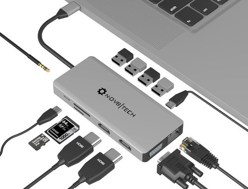 Estacin De Acoplamiento Usb C Monitor Dual Para Macbook/dell 1