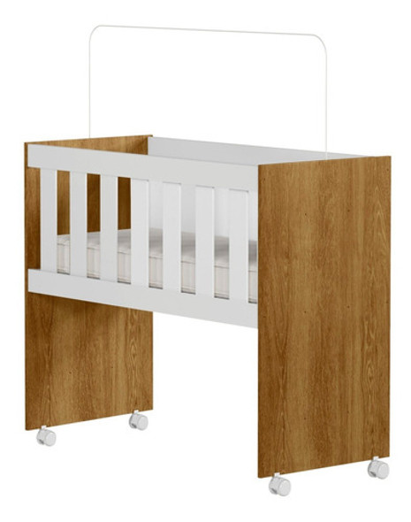 Mini Berço 100% Mdf Com Colchão 5 Em 1 Ariel Tigus Baby Wt 1