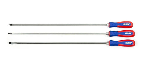 Set Destornilladores Bremen 6760 Largo 450mm 3 Piezas 0