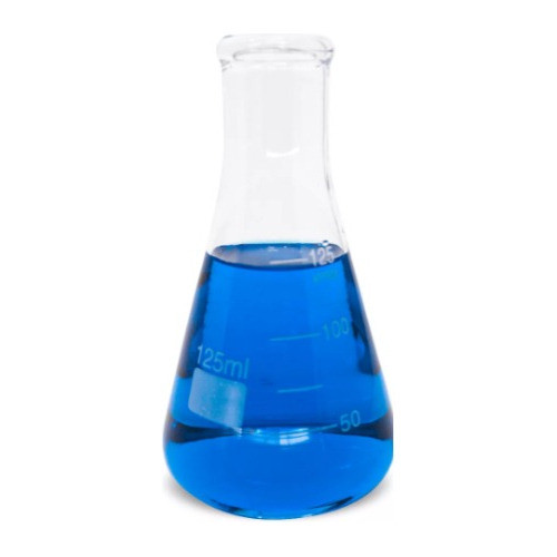 Erlenmeyer De Vidro Boca Estreita Grad. 125ml Caixa C/ 5un 1