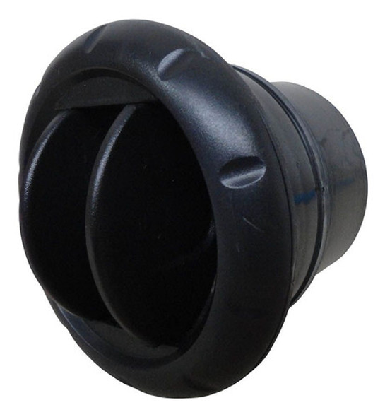 Difusor Do Ar Condicionado Universal Com Bocal Redondo Preto 0