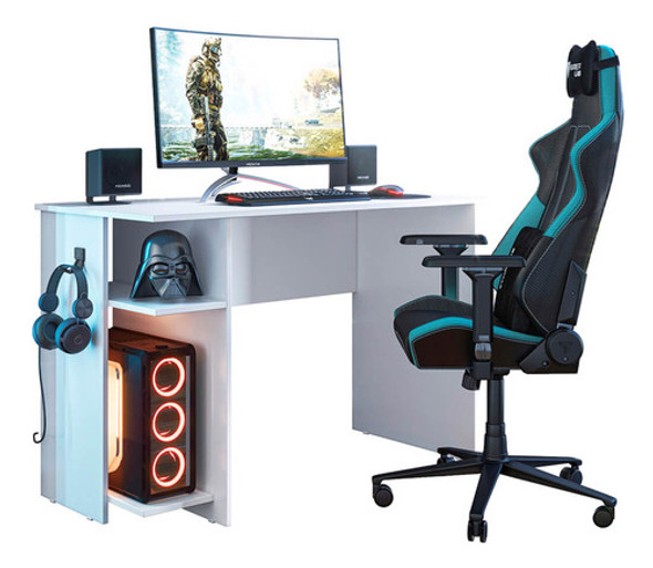 Mesa 114cm Gamer Outlaw Player -branco Branco 0