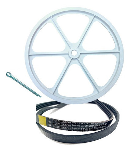 Kit Correia Polia Agitador Tanquinho Colormaq Lcm Lcb Lcs 0