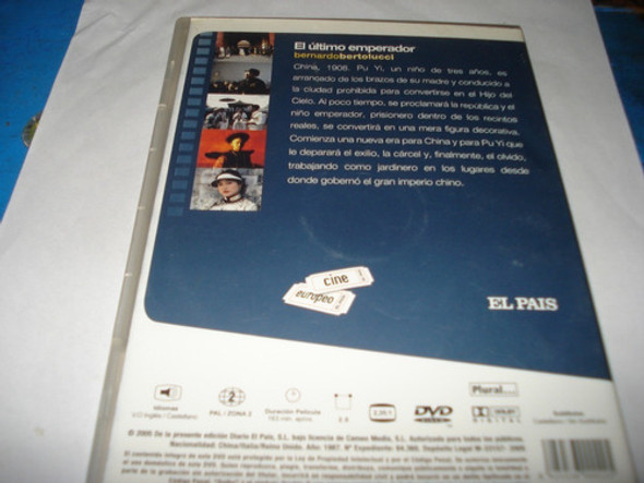 Dvd El Último Emperador- Bertolucci 1