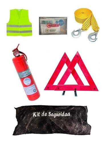 Kit Reglamentario Auto Vtv 6 En 1 Matafuego Chaleco Linga 0