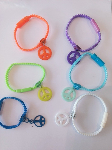 Pulsera Cierre  X 24 Und Cotillon / Cumpleaños / Fiesta 1