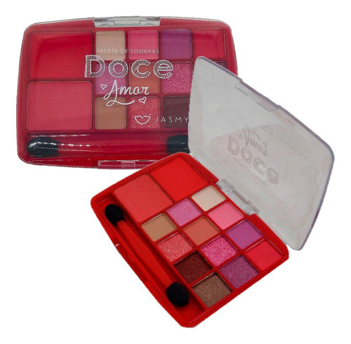 12 Paleta Sombras Doce Amor A/b Js0802 Jasmyne Atacado Sj 1