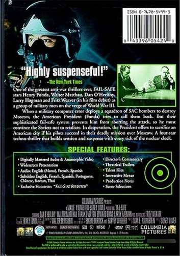 Dvd Fail Safe / Limite De Seguridad 1