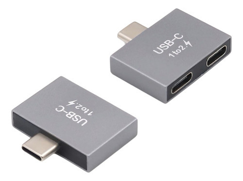 Adaptador De Cargador Usb C Macho A Doble Usb-c Hembra 15w 0