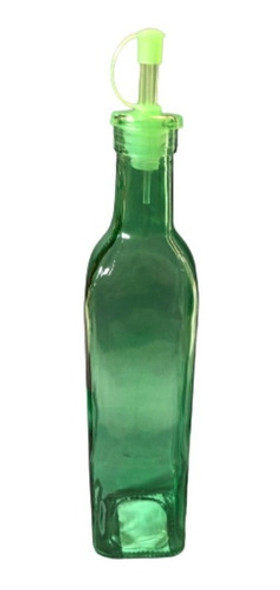 Botella Aceitera Vinagrera Pico Vertedor Verde Mediana 0