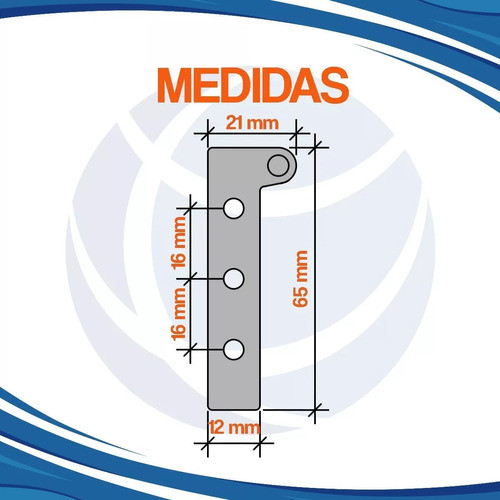 Bisagra Tipo Pivot X 4 Pares Superior Inferior 65mm Mueble 1
