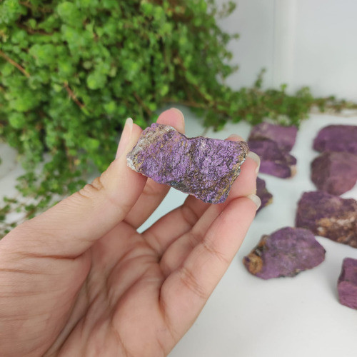 Pedra Bruta Purpurita P -cristal Natural / Proteção Psíquica 1