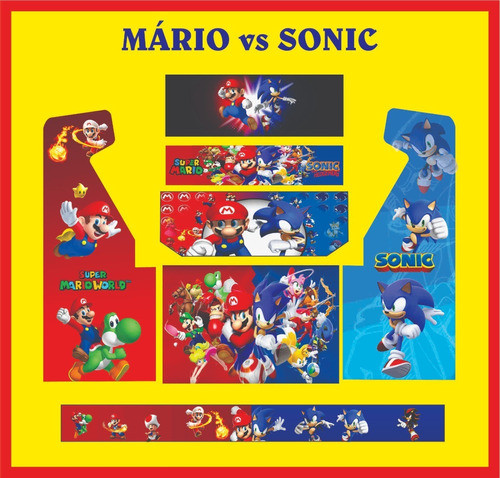 Kit Adesivos Fliperama Arcade 0