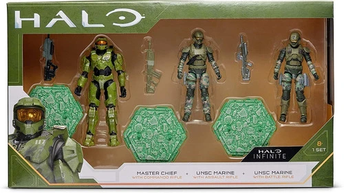Halo Infinite Spartan Pack Master Chief & 2 Unsc Marines 0