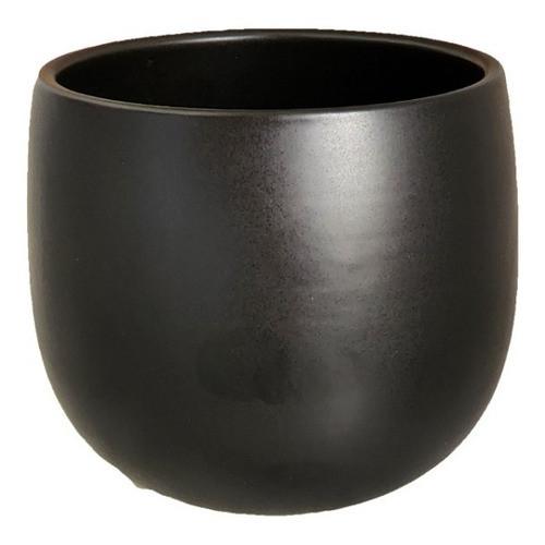 Maceta Diseño Cerámica Negro Mate De 9x10 Cm 0