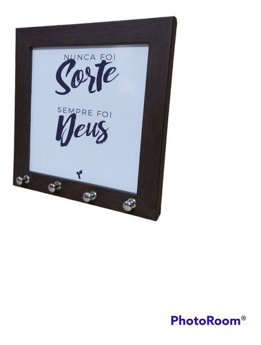 Kit 2 Moldura Quadro Decorativa Porta-chave 15x15 Com Imagem 0