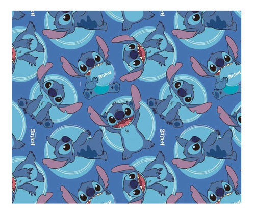Embalagem Presente Lilo E Stitch Azul Estampa 89x69cm 25un 0
