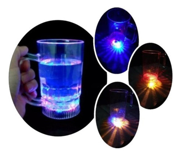 Combo De 50 Chopp Led Y 100 Vasos Led Ambos Luz Rgb 0