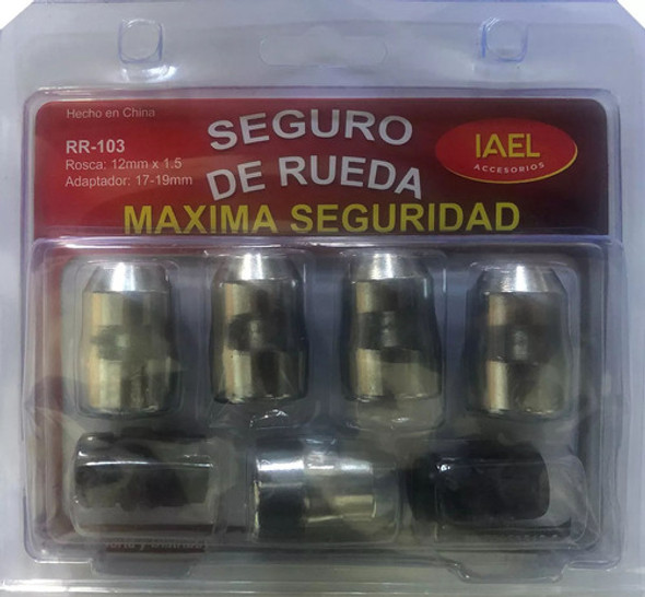 Seguro Rueda Antirobo 5 Tuercas +seg 3 P/ Tracker 13/19 1