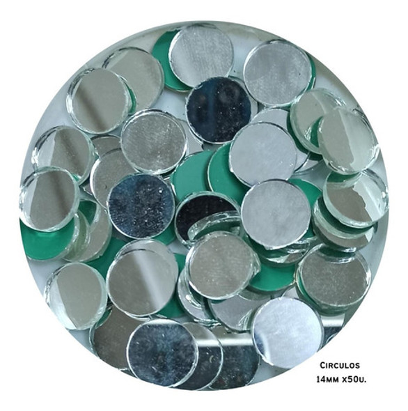 Espejitos Para Mosaiquismo: Circulos 1,4 Cm X 50 U 0