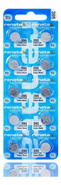 10 Pilas 395 Sr927sw Renata 927 Oxido Plata Reloj Suiza 0