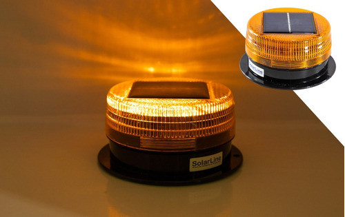 Baliza Solar Led Amarillo Precaucion Seguridad Nl-s006 Ambar 1