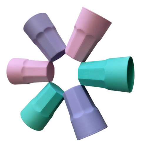 Vaso Facetado Plastico 450 Cc X48 Fiesta Colores Souvenir 0