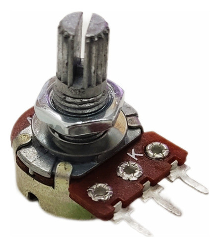 Kit 10 - Potenciômetro Sem Chave Estriado L-15 10ka * A10k 0