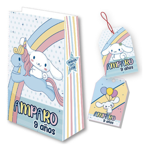 Kit Imprimible Personalizado Cumpleaños  Cinnamoroll Kitty 0