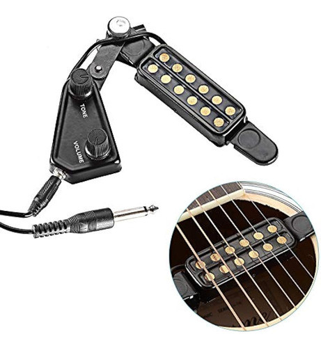 Traderplus 12 Soundhole Guitar Pickup Transductor Eléctrico 1