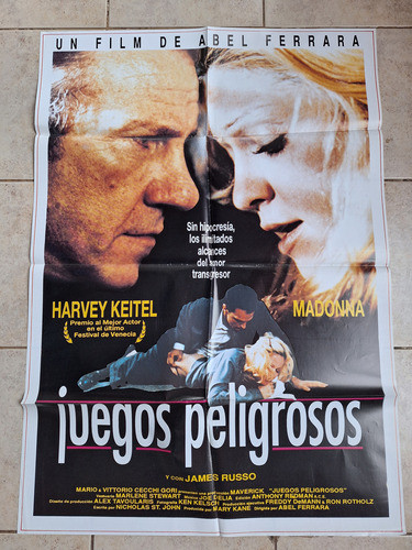 Poster Afiche Cine Original Juegos Peligrosos Madonna * 0