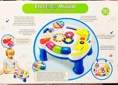 Mesita Didactica Colgante Ok Baby 2 En 1 Sonidos Y Luces 1