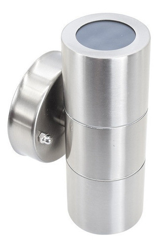 Luminaria Aplique Ext 2 Luces Metal Pulido Lh-2091 1
