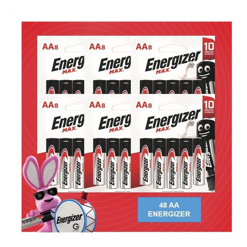 Pilas Doble A Energizer Max 48 Unidades Mejor Precio 0