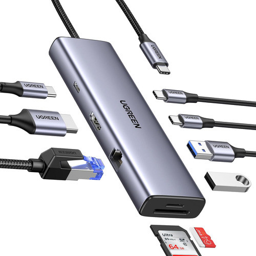 Hub Adaptador Ugreen 9 Em 1 Hdmi 4k@60hz Steam Deck Rog Ally 0