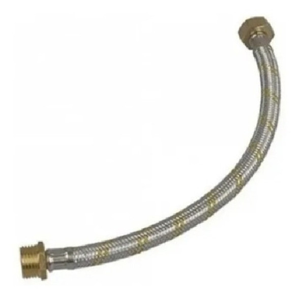 Flexible Para Gas Mallado Aluminio. 1/2 X 80cm 0