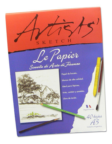 Block De Dibujo 140g Le Papier A5 Artist 30 Hojas 0